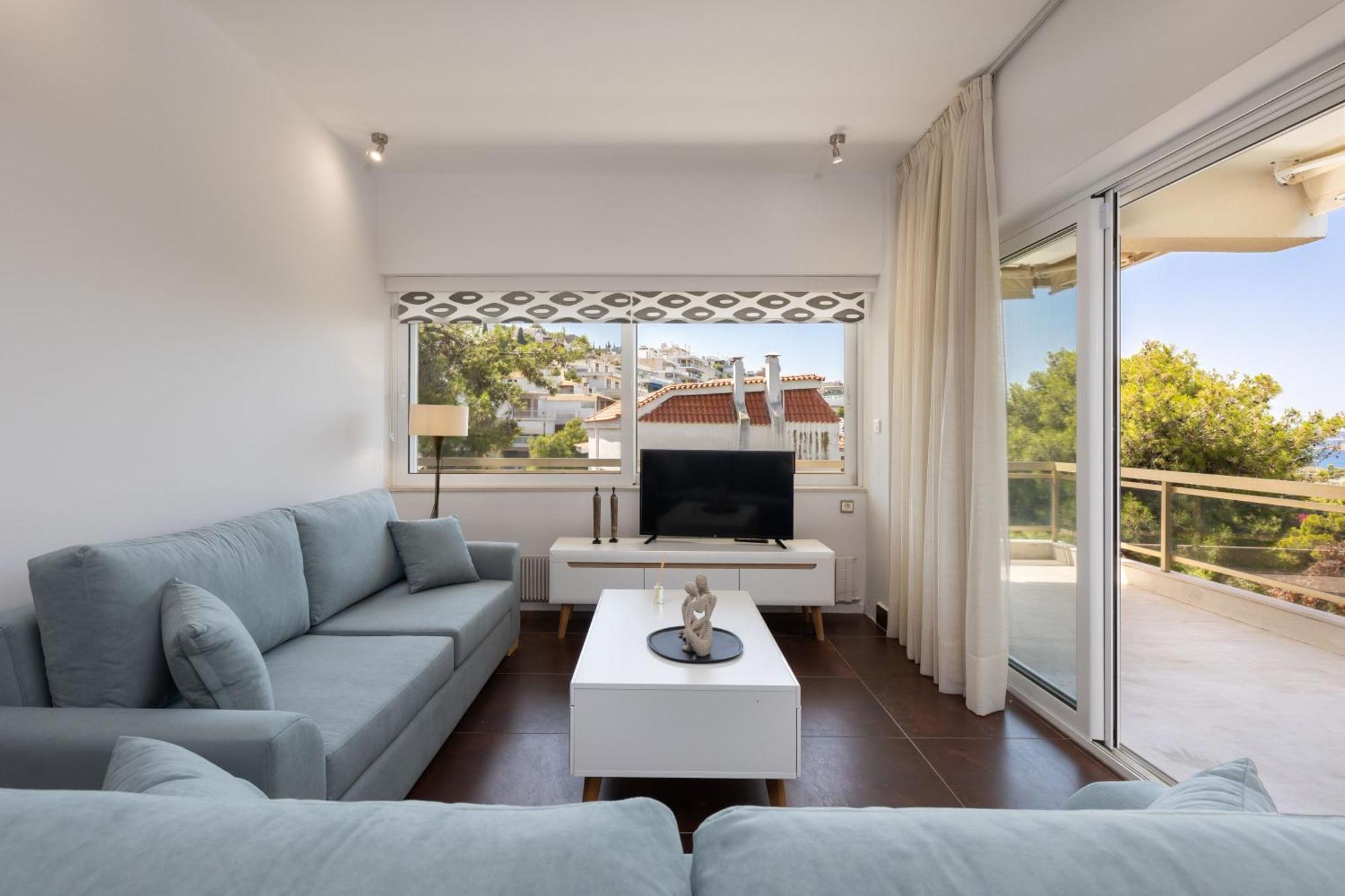Relux Sea View 2 Bedroom Apartment By Blupine Athens Luaran gambar